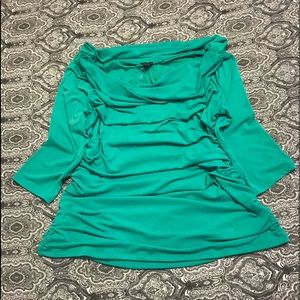 Ann Taylor 3/4 Sleeve Ruched Top XXL NWOT